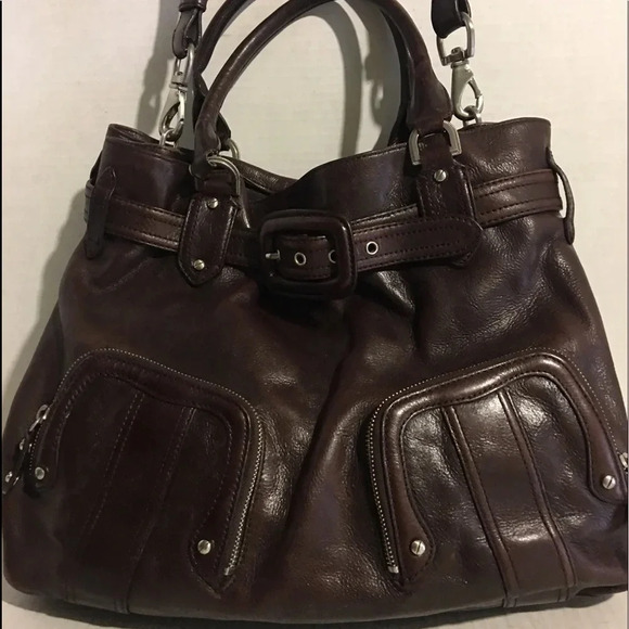 Cole Haan Handbags - Cole Haan Black distressed leather hobo bag